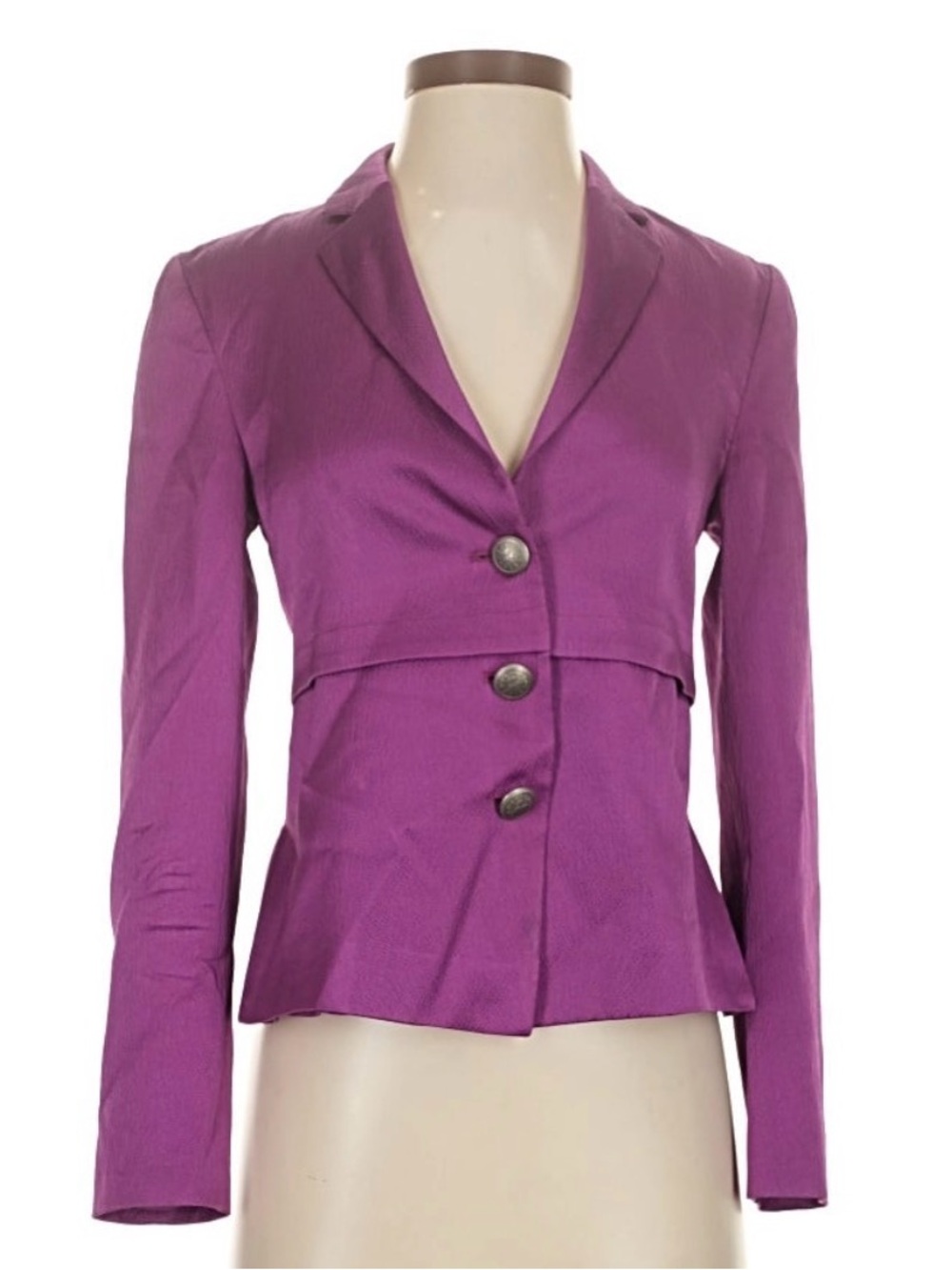 Emporio Armani Purple Fitted Women's Blazer Size 0